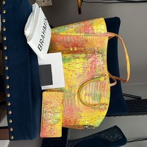 3 matching Brahmins. Bailee Spritz Melbourne, Large Duxbury Satchel and wallet